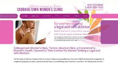 Desktop Screenshot of cabbagetownwomensclinic.com