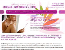 Tablet Screenshot of cabbagetownwomensclinic.com